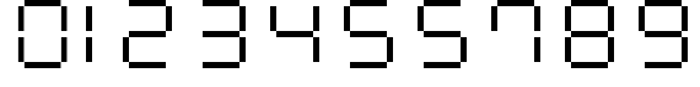 Calculator LCDs Font poster