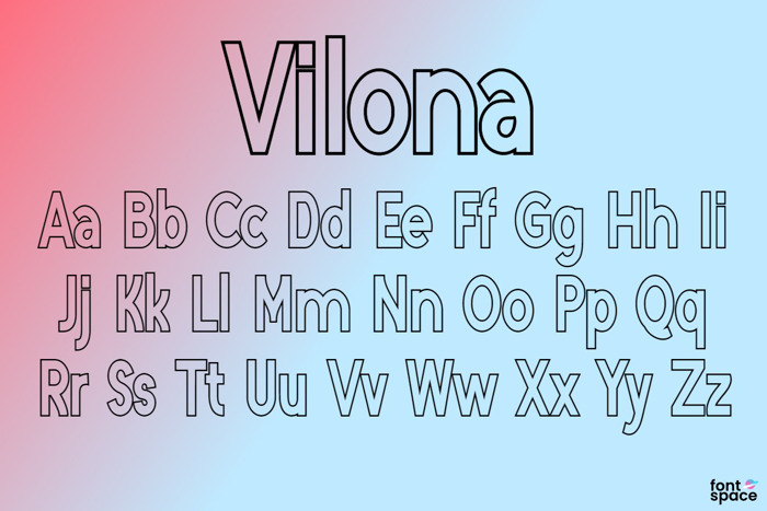 Vilona Font poster