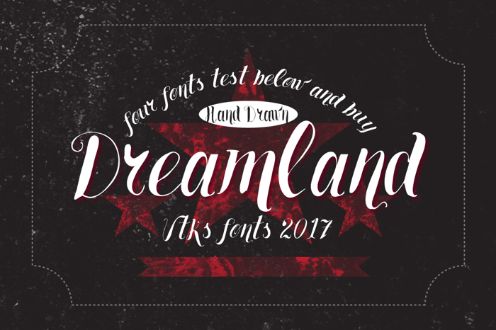 Vtks Dreamland555 Font poster