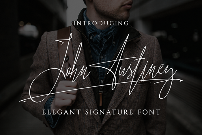 John Austiney Font poster