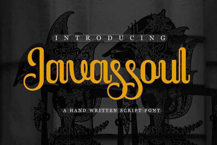 Javassoul Font poster