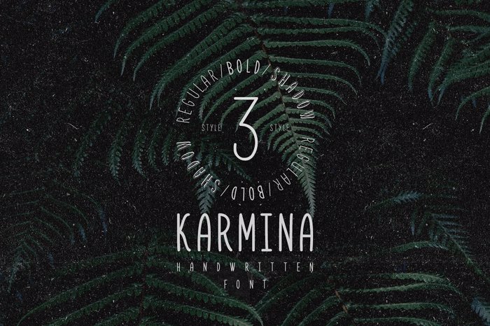 Karmina Bold Font poster