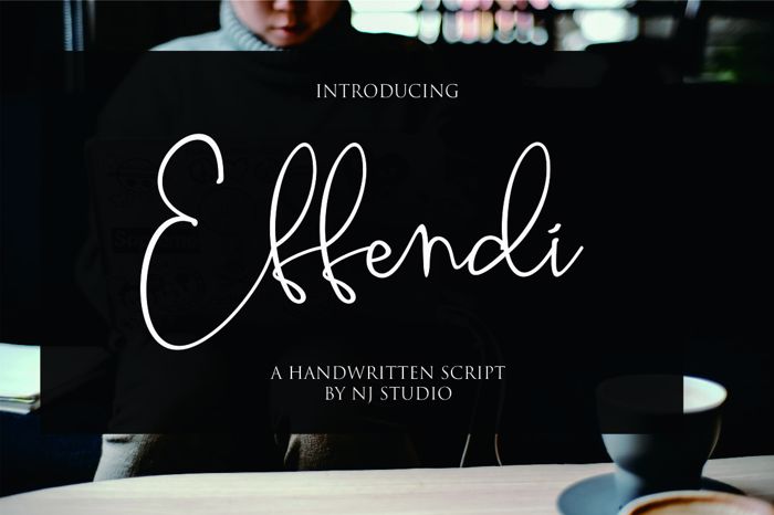 Effendi Font poster