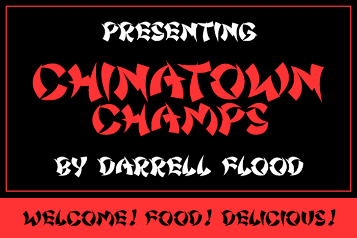 Chinatown Champs Font poster