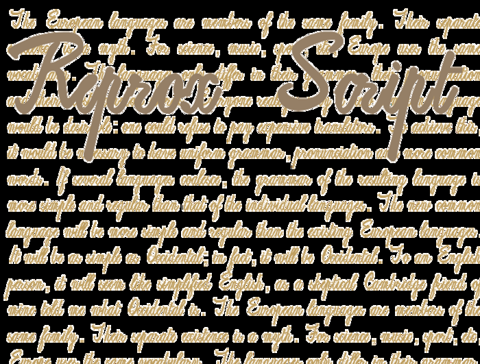 ReproxScript Font poster