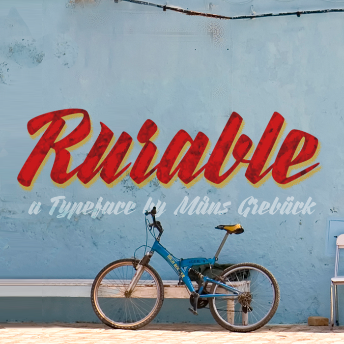 Rurable Font poster