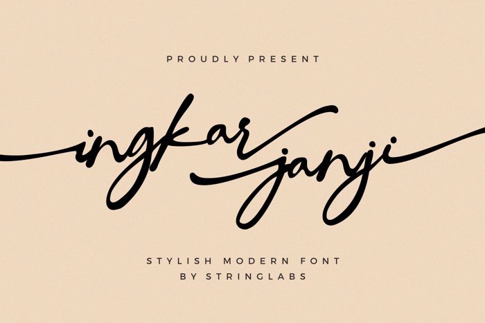 Ingkar Janji Font poster