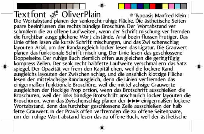 Oliver Font poster