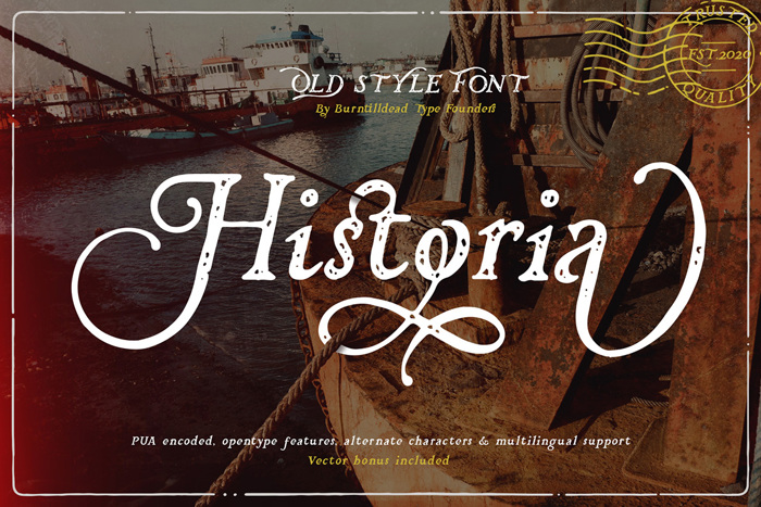 Historia Font poster