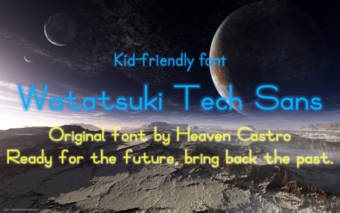 Watatsuki Tech Sans Font poster