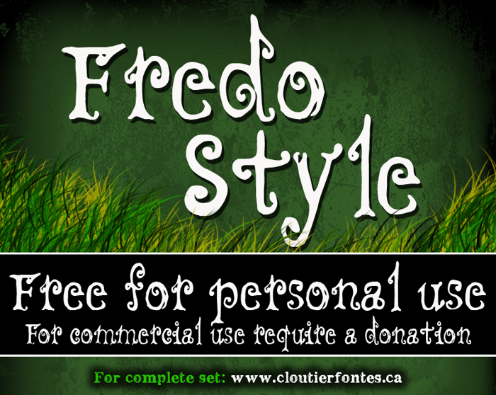 CF Fredo Style Font poster