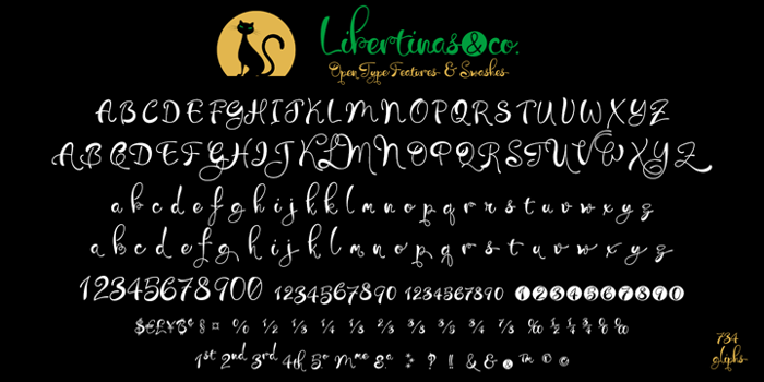 Libertinas-co. Font poster