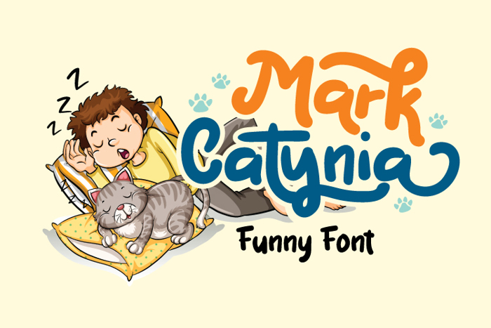 Mark Catynia Font poster