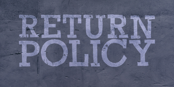 Return Policy DEMO Font poster