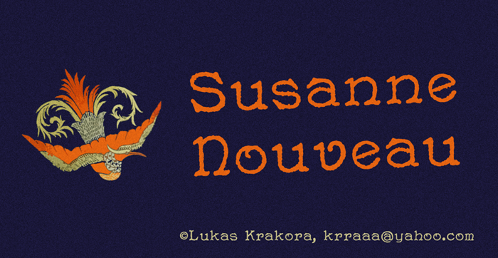 Susanne Nouveau Font poster