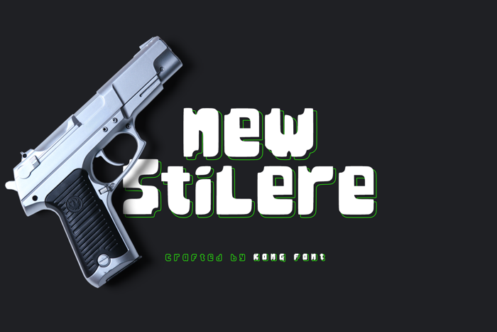 Stilere Font poster