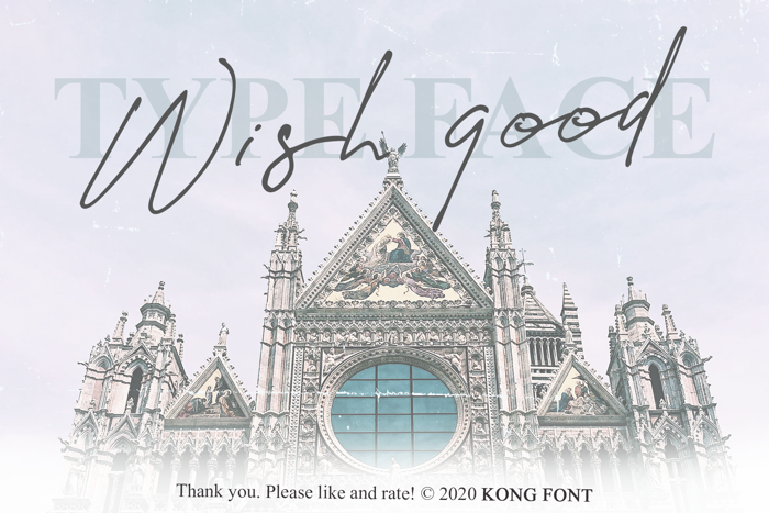 Wish Good Font poster