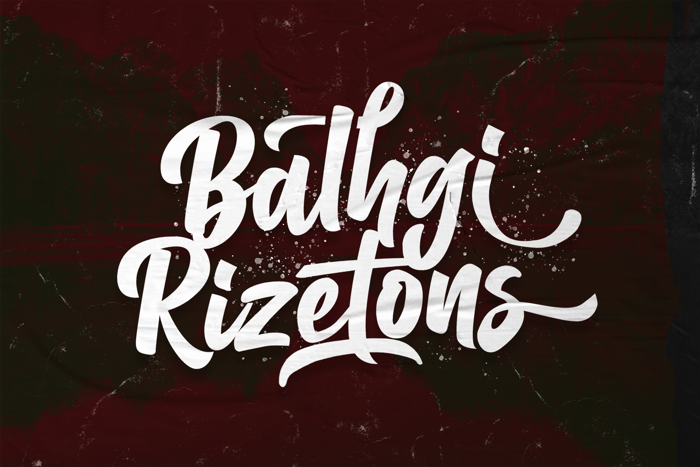 Balhgi Rizetons Font poster