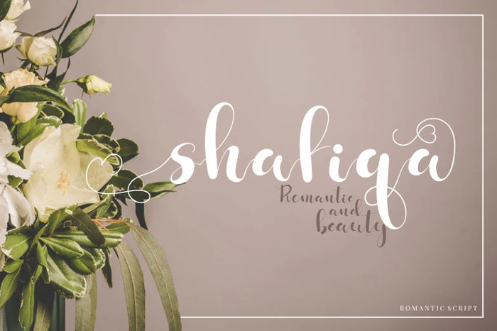 Shafiqa Font poster