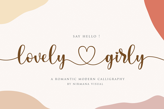 lovelygirly Font poster