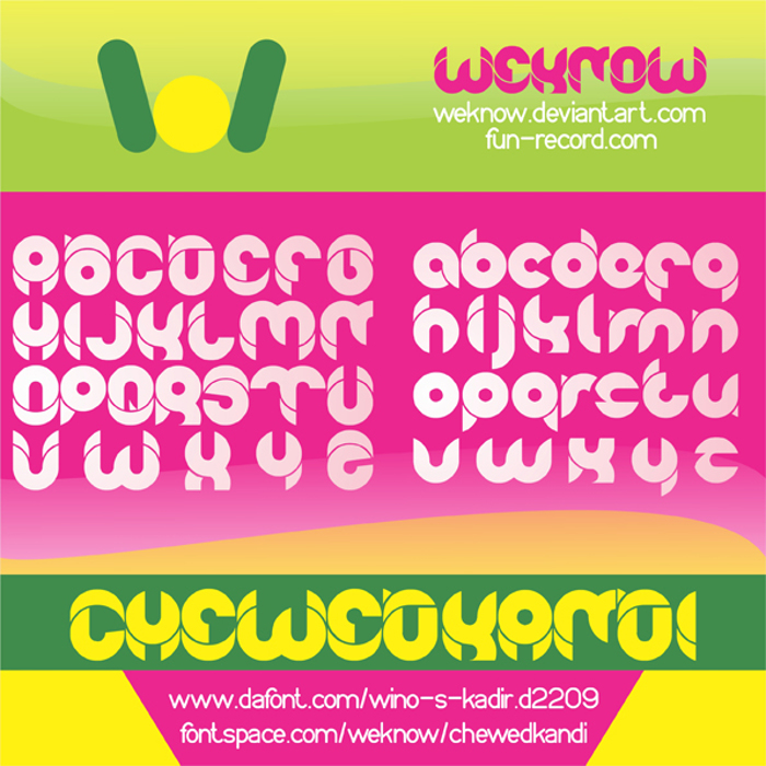 chewedkandi Font poster