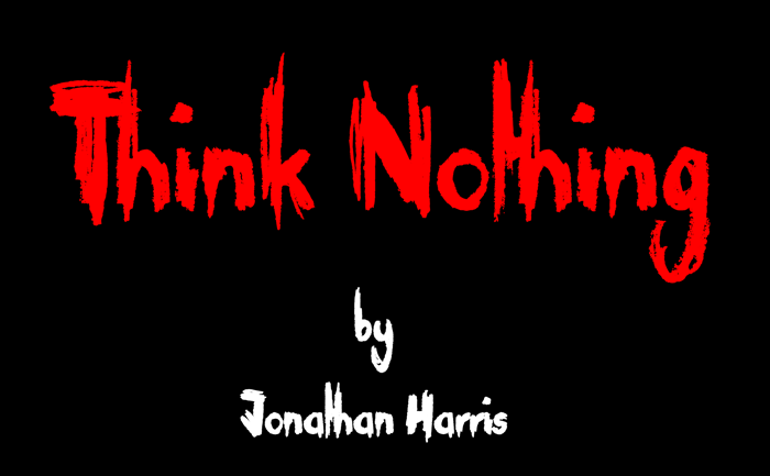 Think Nothing Font poster