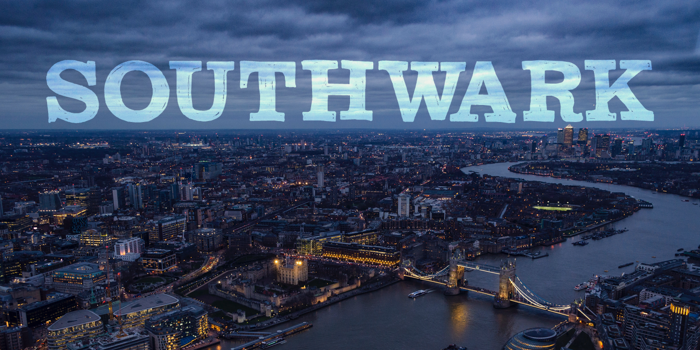 DK Southwark Font poster