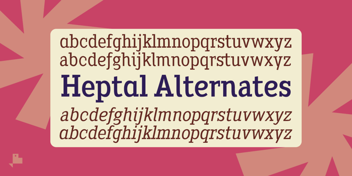 Heptal Font poster