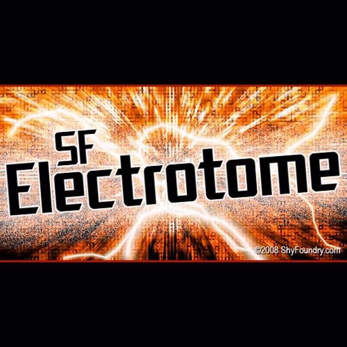SF Electrotome Font poster