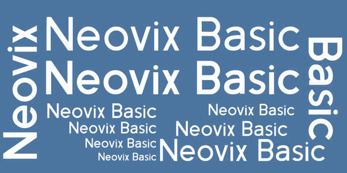 Neovix Basic Font poster