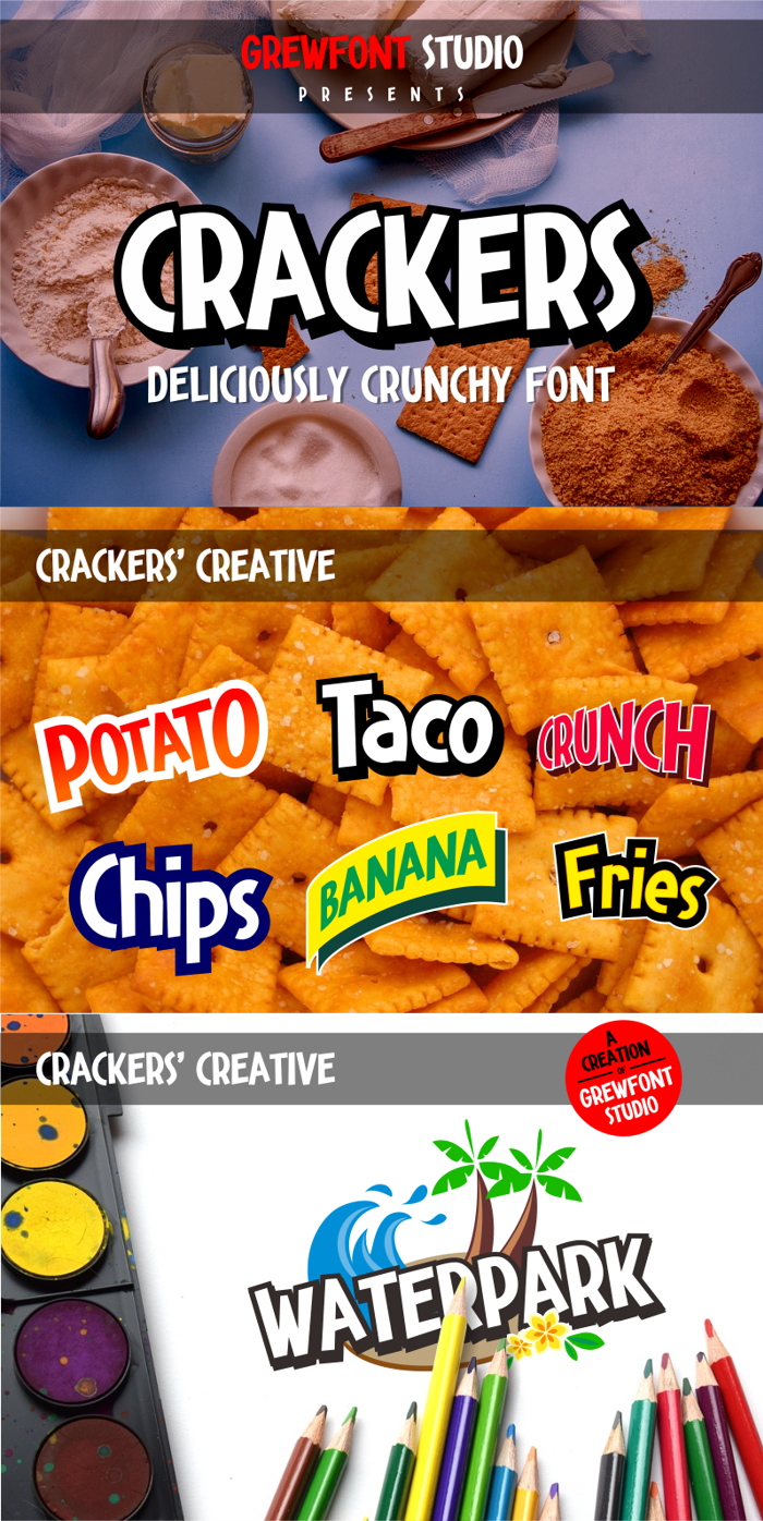 Crackers Font poster