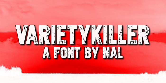 Varietykiller Font poster