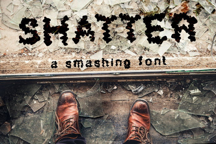 Shatter Font poster