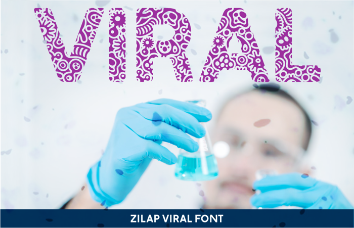 Zilap Viral Font poster