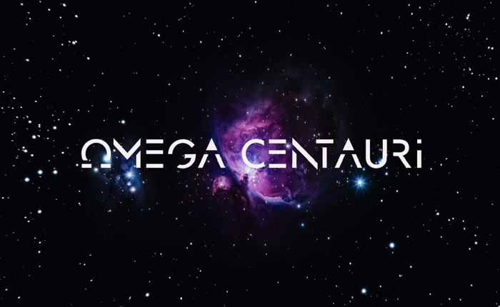 Omega Centauri Font poster