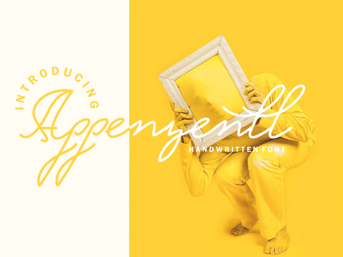 Appenzell Free Script Font poster