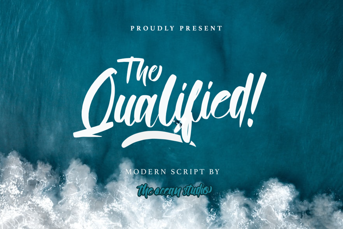 Qualified Font poster