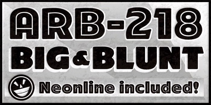 ARB-218 Big Blunt MAR-50 Font poster