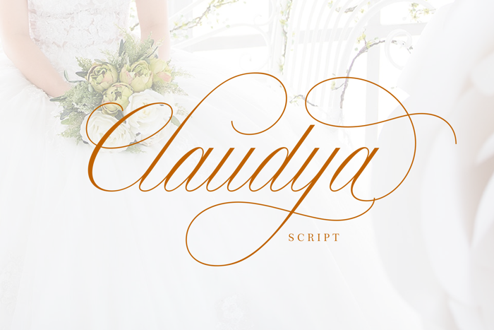 Claudya Script Demo Font poster