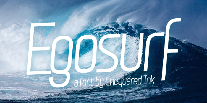 Egosurf Font poster