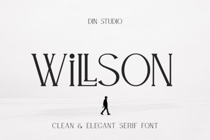 WILLSON Font poster