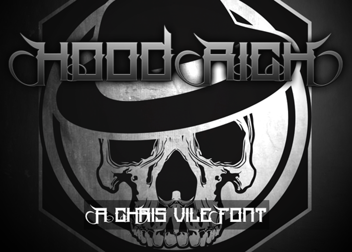 Hood Rich Font poster