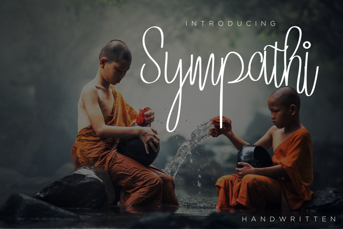 Sympathi Font poster
