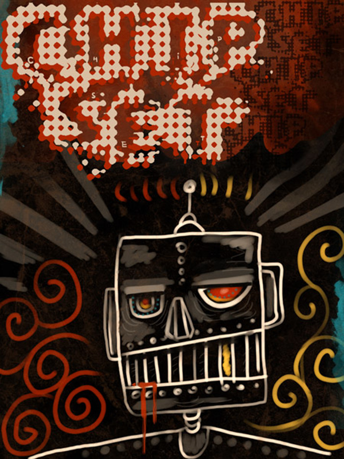 VTKS CHIP SET Font poster