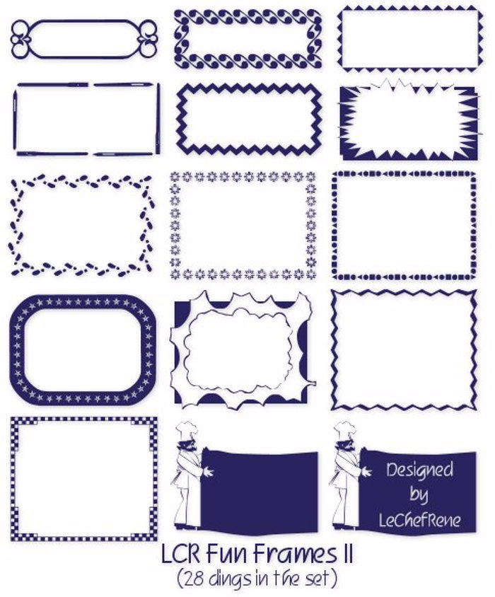 LCR Fun Frames II Font poster