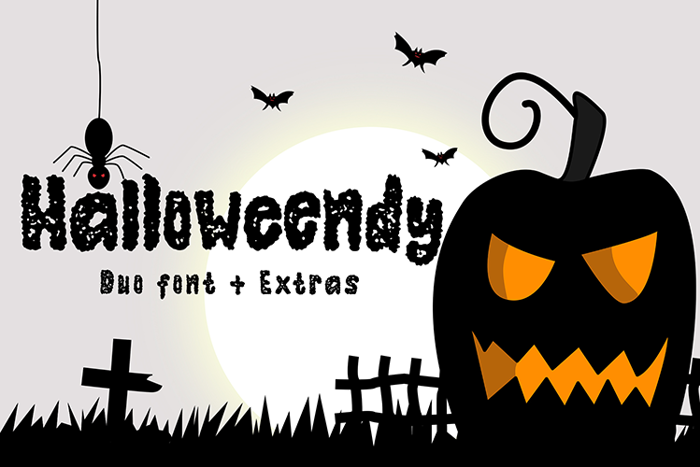 Halloweendy Rough Font poster