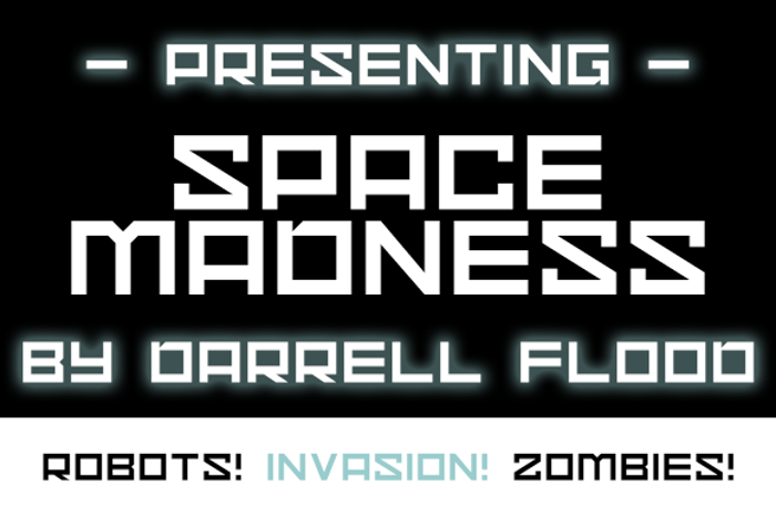 Space Madness Font poster