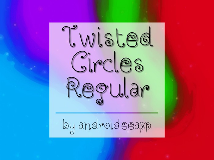 Twisted Circles Regular Font poster