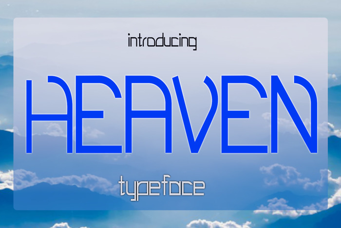 EP Heaven Font poster