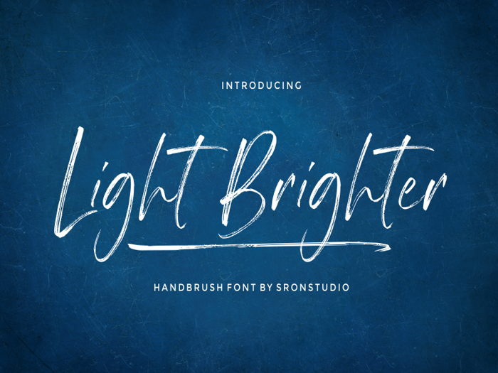 Light Brighter Font poster